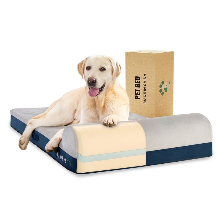 WEVEGO Jumbo Orthopedic Dog Bed – 7.87" Memory Foam