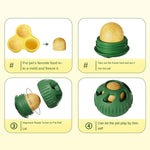 New Silicone Pet Ball Dog Toy Self-hi Interactive Slow Bite Molar Ball Matching Snacks Silicone Ball Mold
