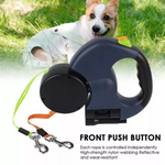 Dual Dog Retractable Leash – 360° Tangle-Free