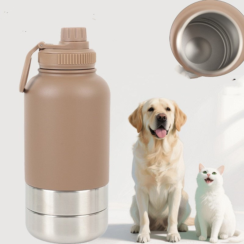 3-in-1 Portable 32oz Dog Insulated Water Bottle