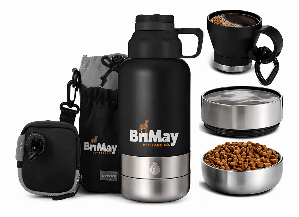 3-in-1 Portable 32oz Dog Insulated Water Bottle