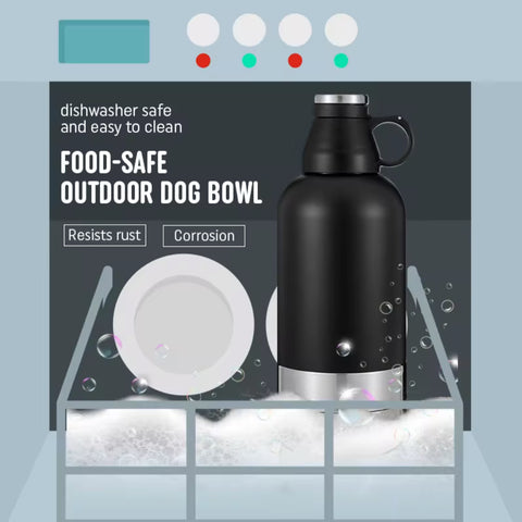 3-in-1 Portable 32oz Dog Insulated Water Bottle