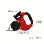 2 In 1 Pet Leash That Can Rotate 360 °   And Stretch Easy To