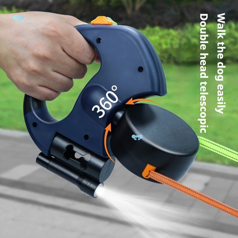 2-in-1 360° Rotating Stretchable Pet Leash