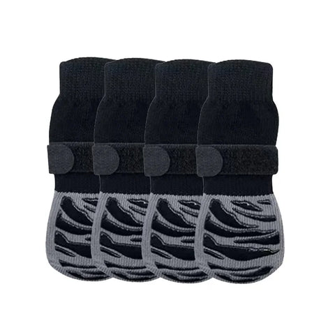 Large Medium Dog Anti-Slip Socks Pet Socks Dog Shoe Covers Outdoor Tie Breathable Waterproof Dog Shoes Cotton Rubber Knitted