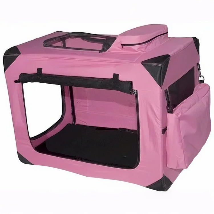 Generation II Deluxe Portable Soft Crate - Small-Pink