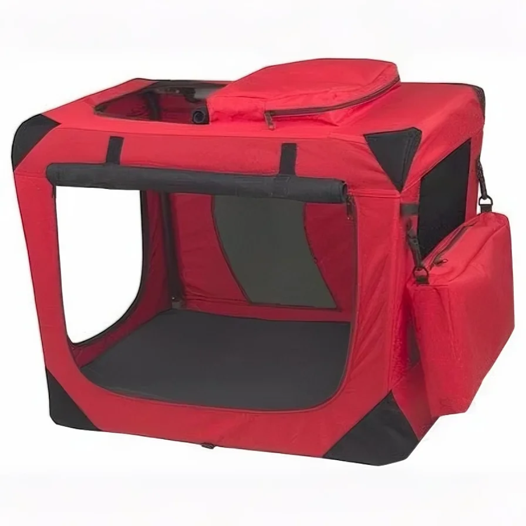 Generation II Deluxe Portable Soft Crate - Small-Red