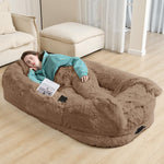 YAEM Human Dog Bed 71" Cozy Faux Fur Bed